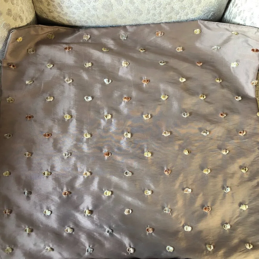 Z Gallerie Puff textured Silk Sateen Accent Pillow Sham 20X20